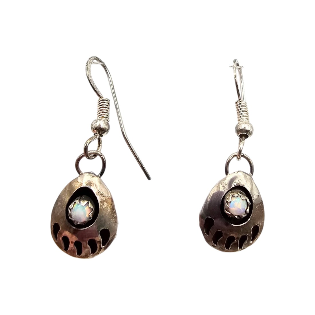 Navajo Sterling Opal Earrings by Esther White (1 of 4)