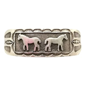 Emerson Kinsel Navajo Sterling Horse Bracelet