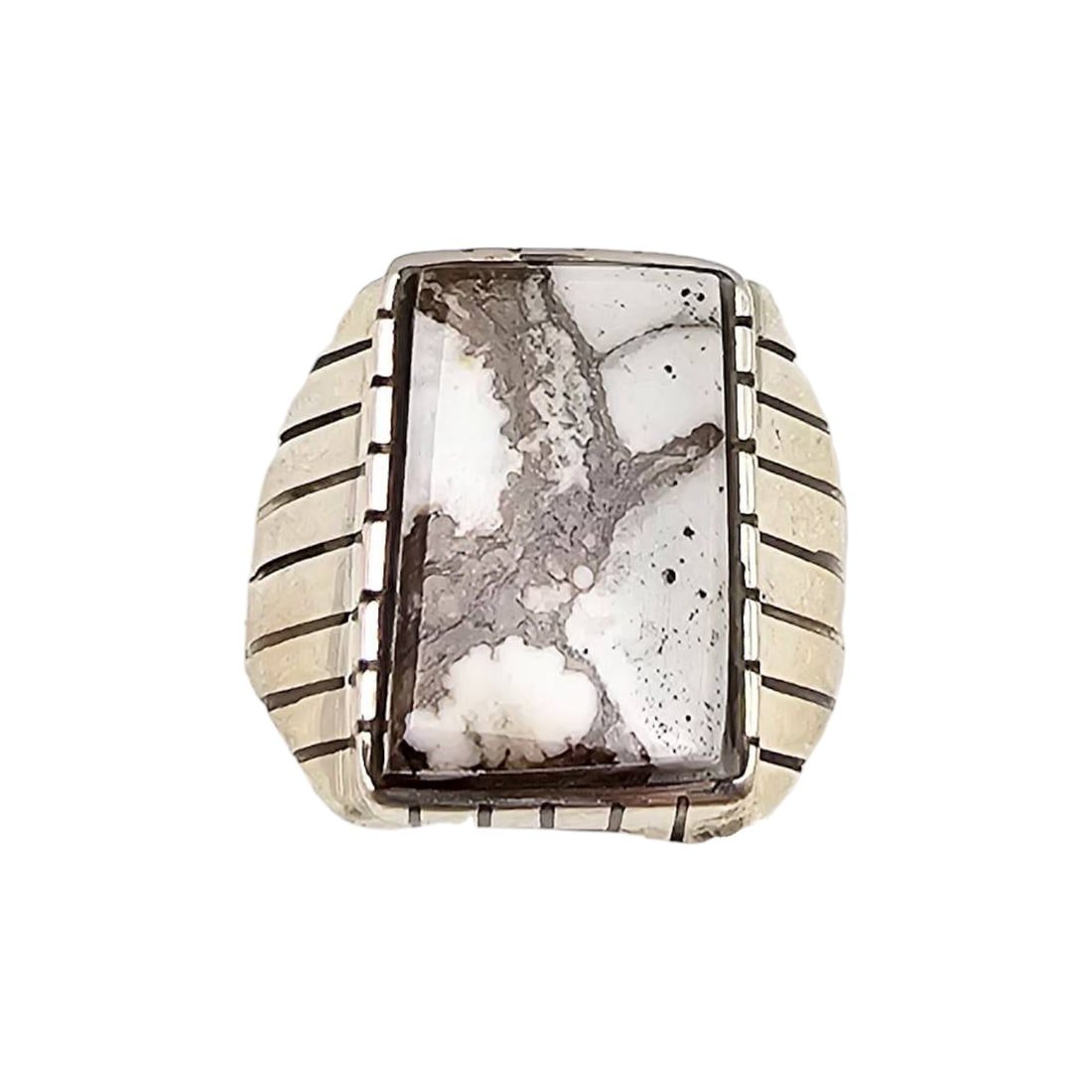 Ray Jack Navajo Sterling Wild Horse Ring Sz 8.5 (1 of 4)