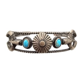 Sterling Turquoise Bracelet by Bobby Platero