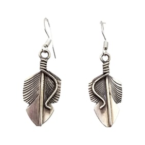 Chester Charley Navajo Sterling Earrings