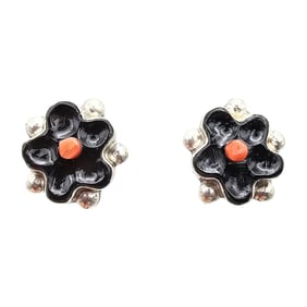 Floria Shebala Zuni Sterling Multicolor Earrings