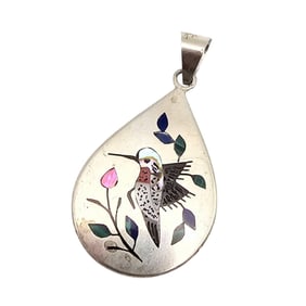 Raymond Boyd Navajo Sterling Multi-Stone Pendant