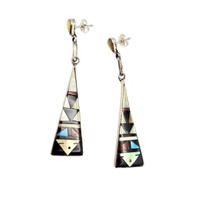 Reginda Kallest Zuni Sterling Multi-Stone Earrings
