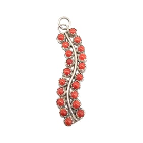 Sterling Coral Cluster Pendant