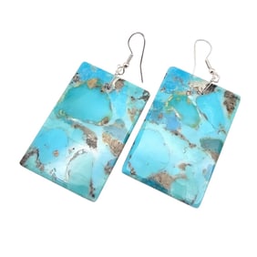 Jameson Pete Navajo Sterling Turquoise Earrings