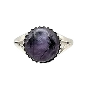 Theresa Smith Navajo Sterling Sugilite Ring Sz 7