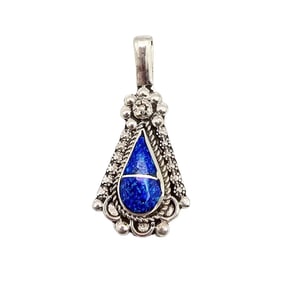 Yannette Yatsa Zuni Sterling Opal Pendant