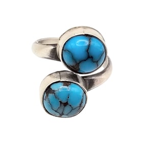 Eli Skeets Navajo Egyptian Turquoise Adjustable Ring