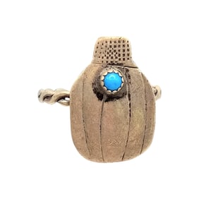 Navajo Sterling Turquoise Ring Sz 9