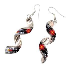 Lucille Romone Navajo Beaded Earrings