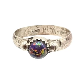 Jason Yazzie Navajo Sterling Opal Ring Sz 10