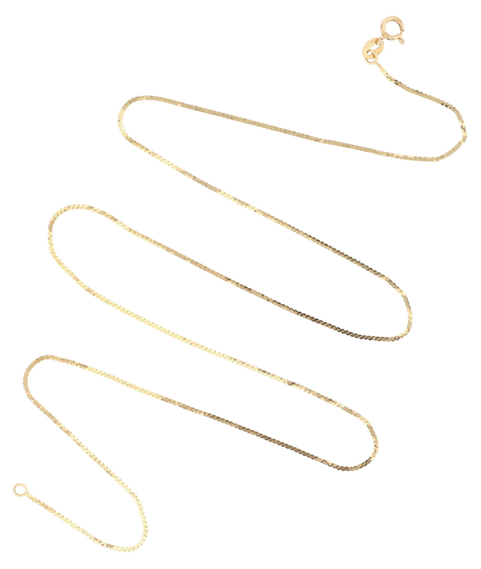 14K Gold Serpentine Chain Necklace (1 of 6)