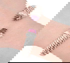 David Yurman Sterling Amethyst Waverly Cuff Bracelet: David Yurman Sterling Amethyst Waverly Cuff Bracelet | approx 11mm | 31.6g