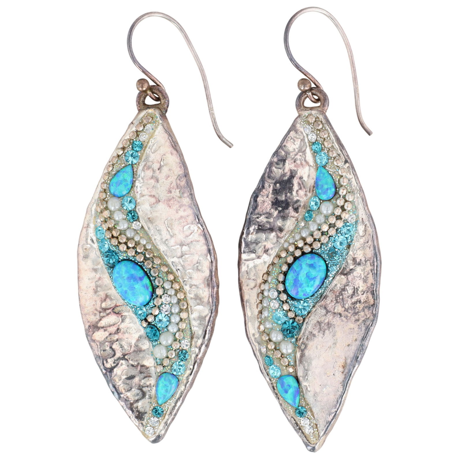 Orit Schatzman Sterling Opal Earrings (1 of 4)