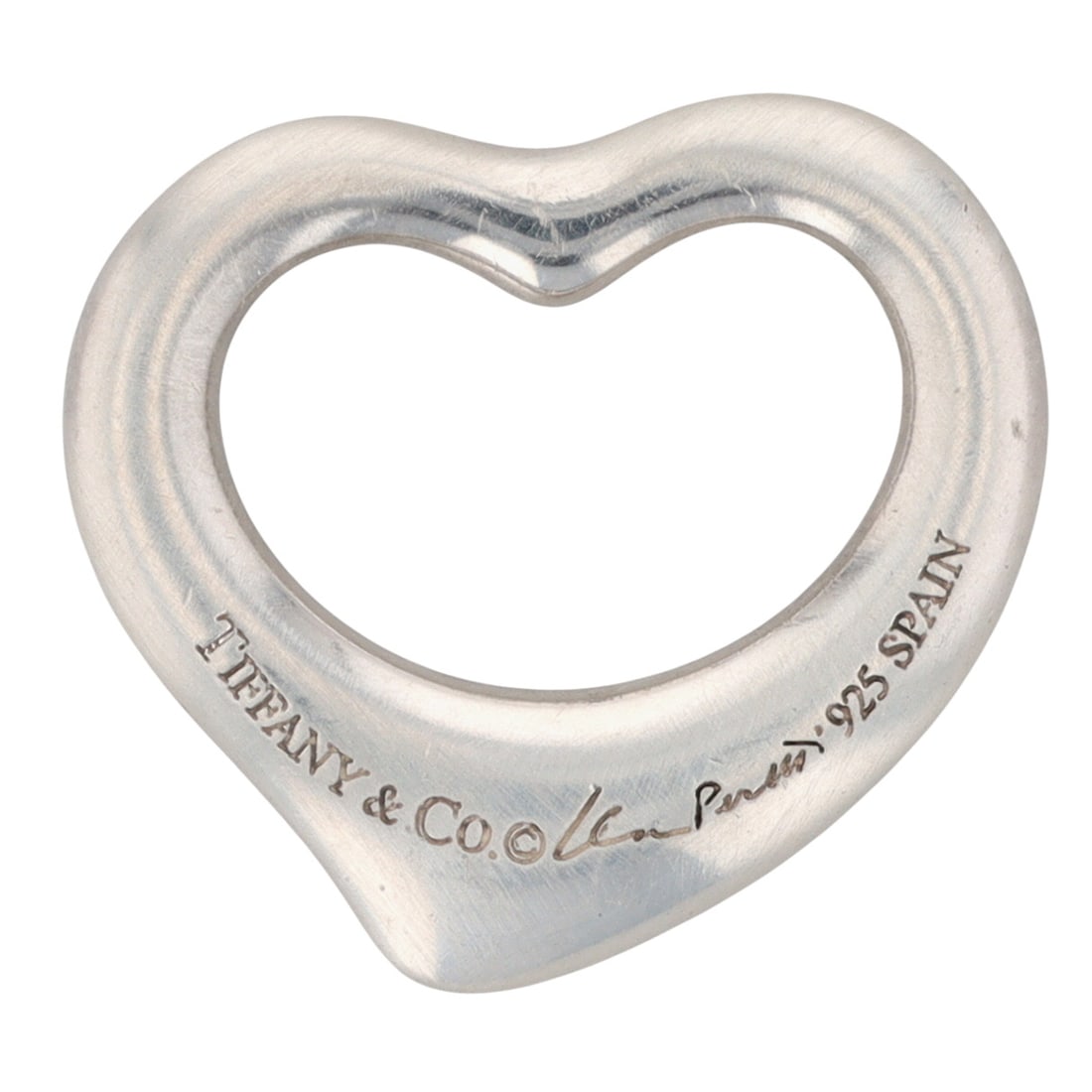 Tiffany & Co. Elsa Peretti Sterling Open Heart Pendant: Tiffany & Co. Elsa Peretti Sterling Open Heart Pendant | 1.9g