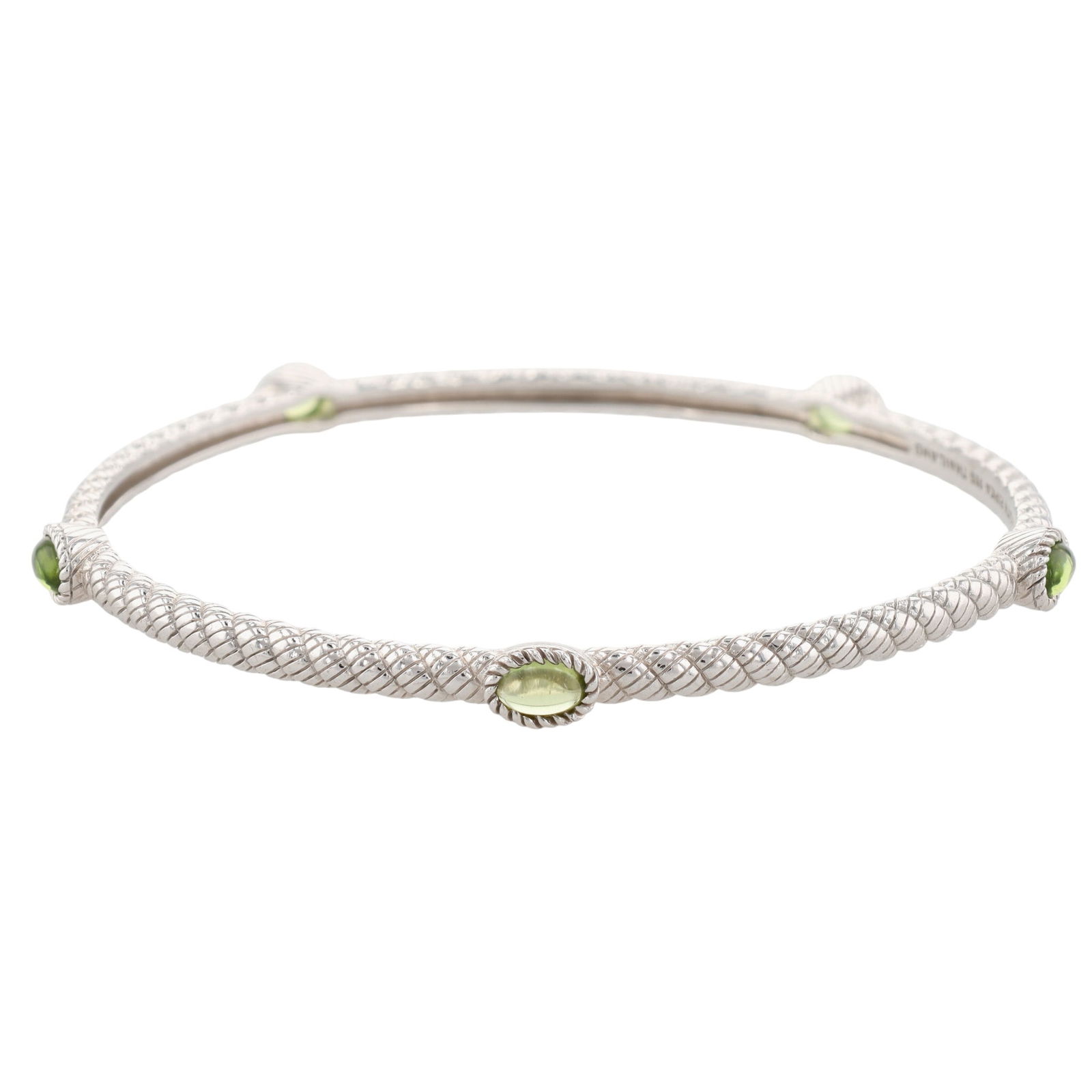 Judith Ripka Sterling Peridot Bangle Bracelet (1 of 6)