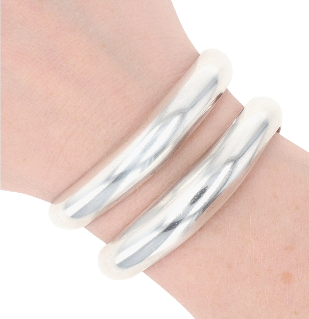 Tiffany & Co. Elsa Peretti Sterling Open Center Cuff Bracelet: Tiffany & Co. Elsa Peretti Sterling Open Center Cuff Bracelet | 40.5g | Retail $ 1400
