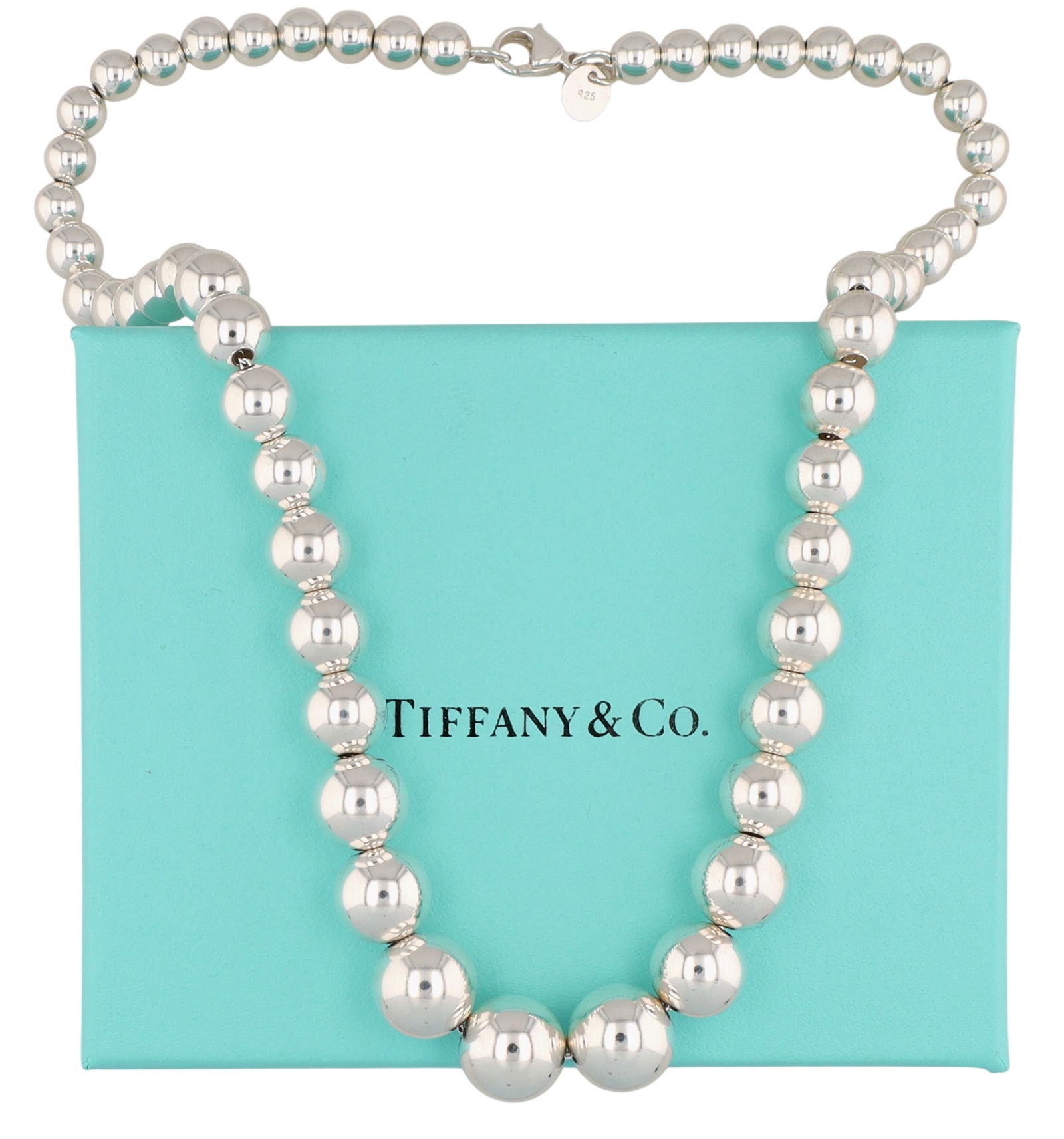 Tiffany & Co. Sterling HardWear Graduated Ball Necklace, 6-11mm (1 of 8)