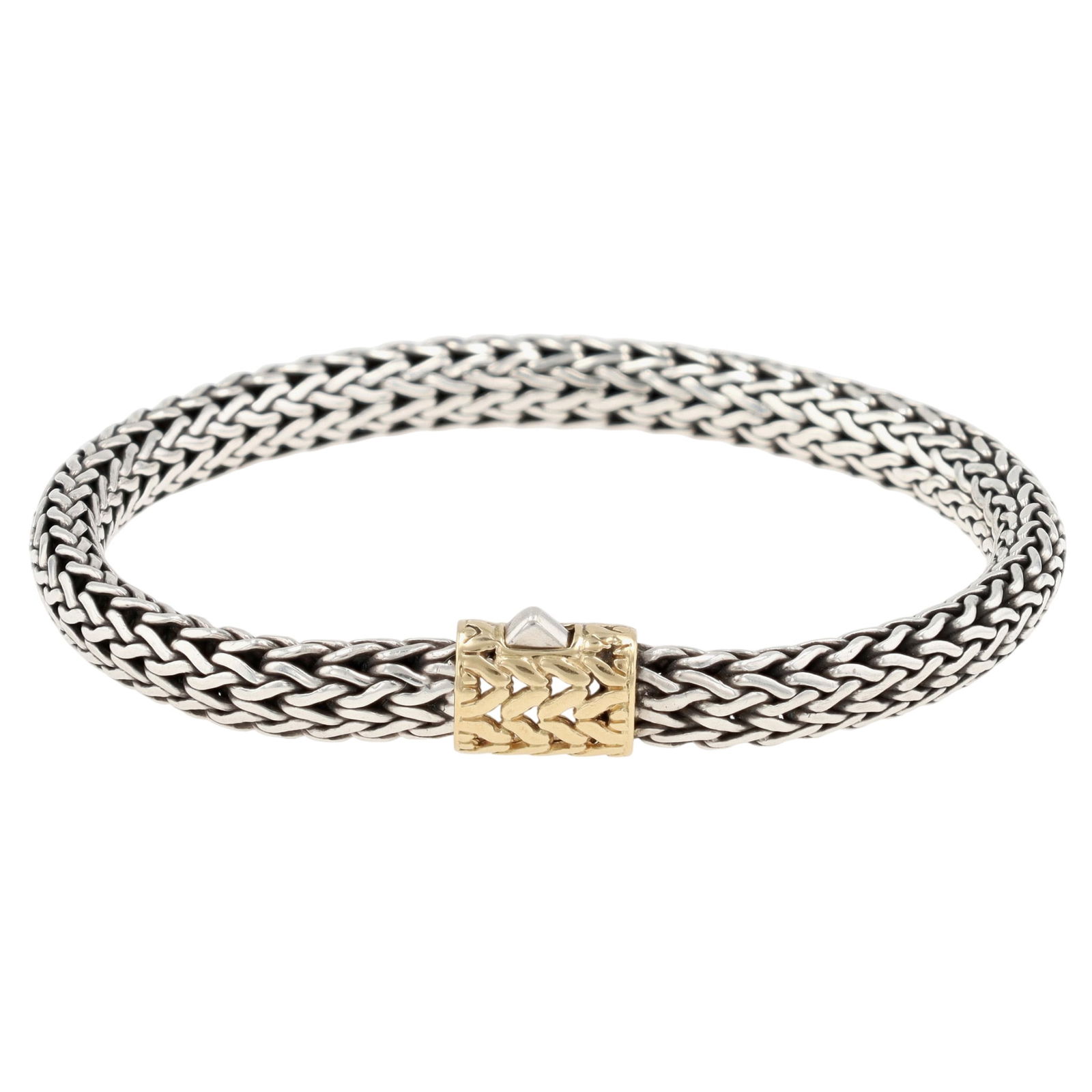 John Hardy Sterling & 18K Gold Classic Icon Bracelet (1 of 8)