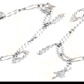 Tiffany & Co. Elsa Peretti Sterling Charm Bracelet: Tiffany & Co. Elsa Peretti Sterling 5-Charm Bracelet | 16.8g | Approx. 7.5" | Comes with Tiffany Cloth Pouch