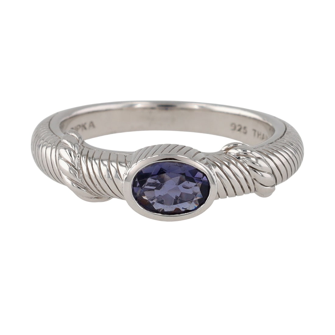 Judith Ripka Sterling Tanzanite Ring Sz 10 (1 of 7)
