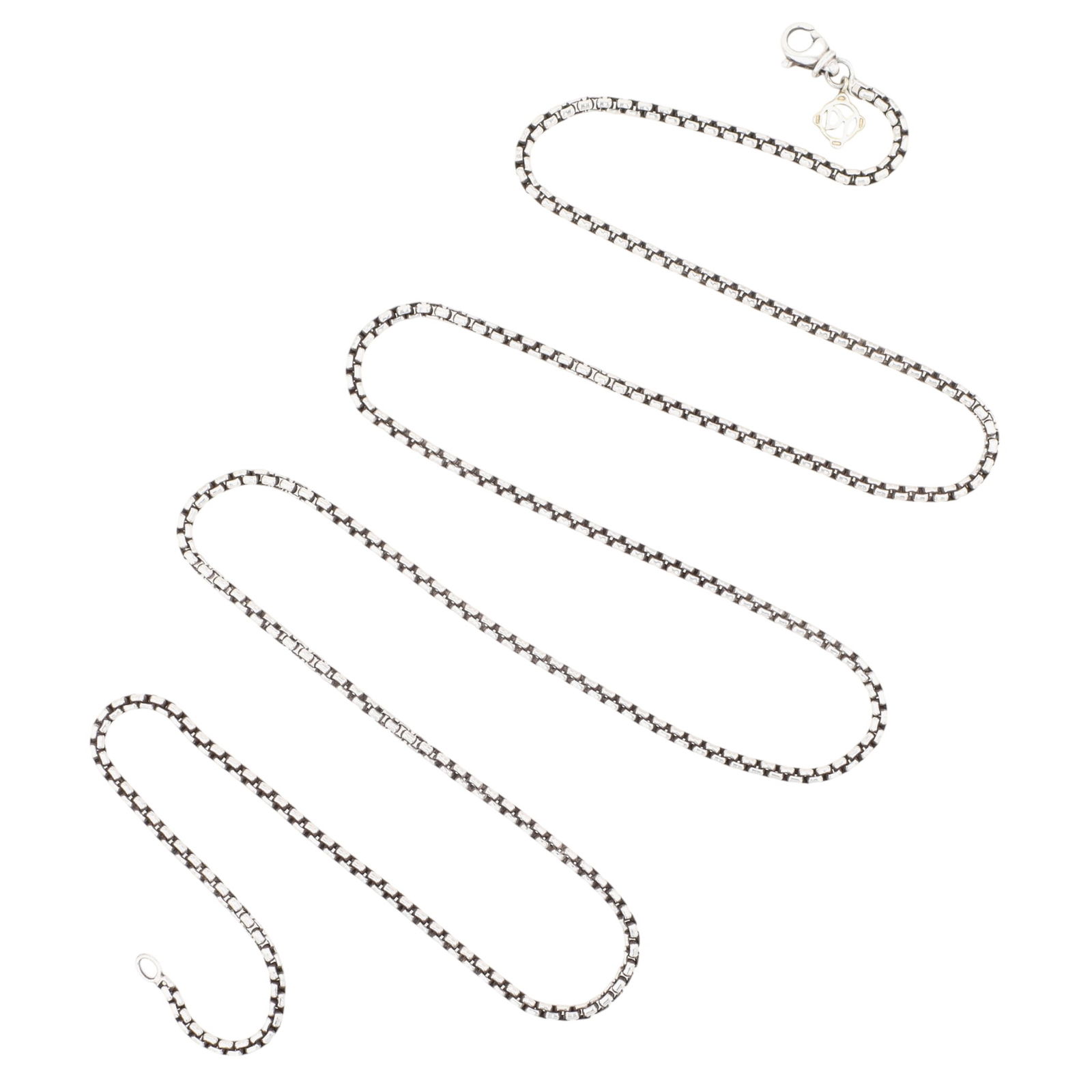 David Yurman Sterling & 14K Gold Classic Box Chain Necklace (1 of 6)