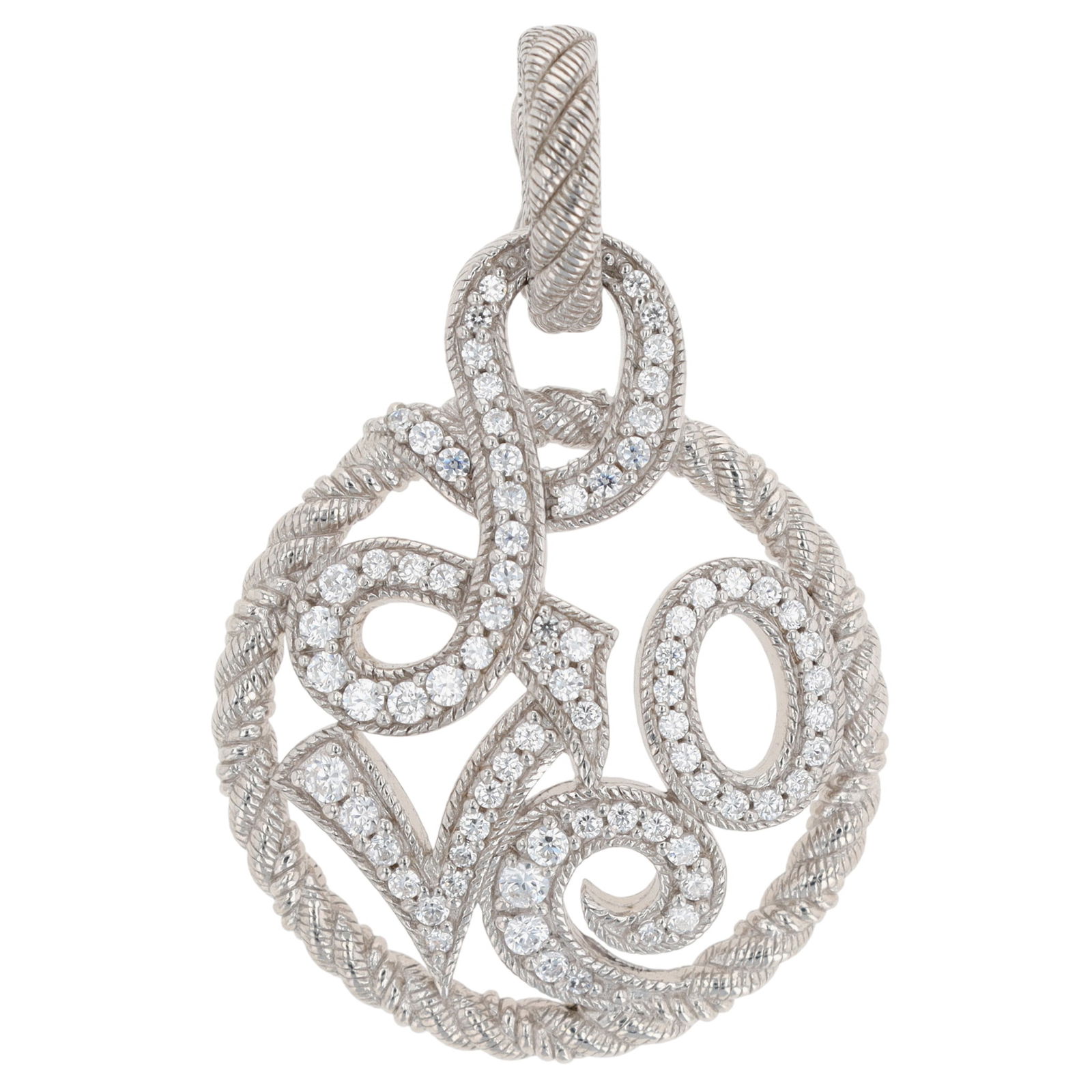 Judith Ripka Sterling Love Pendant: Judith Ripka Sterling Love Pendant | 6.2g