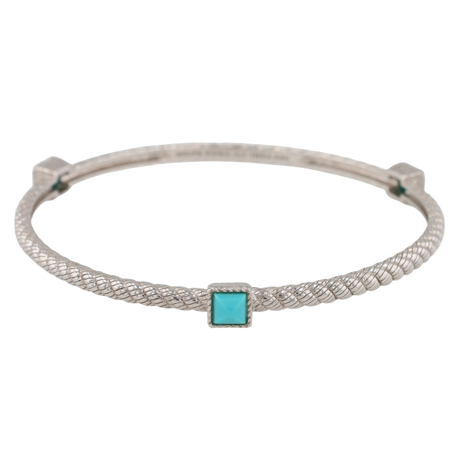 Judith Ripka Sterling Turquoise Bangle Bracelet (1 of 7)