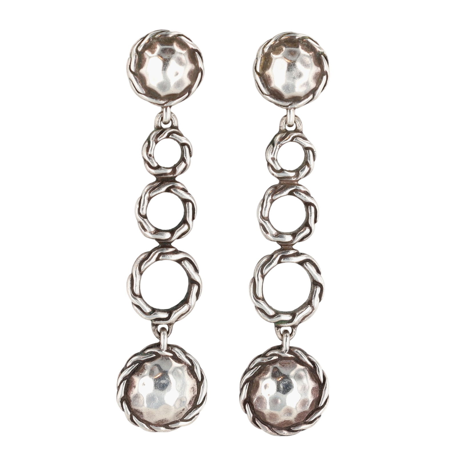 John Hardy Sterling Palu Circle Drop Earrings (1 of 4)