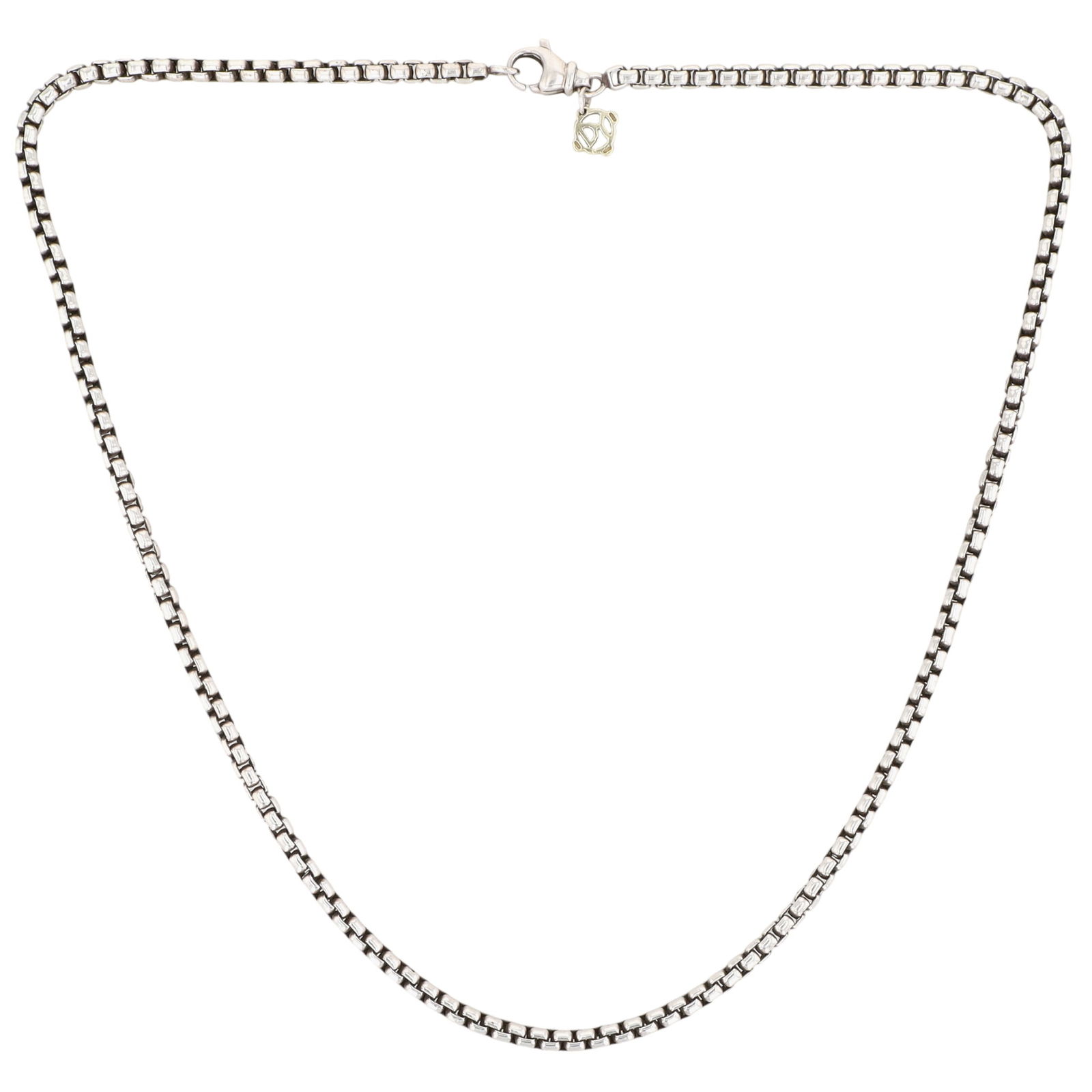 David Yurman Sterling & 14K Gold Classic Box Chain Necklace, 20" (1 of 8)