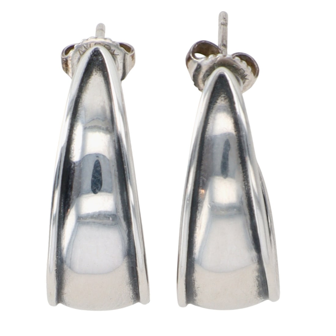 James Avery Sterling Ribbed Hoop Earrings: James Avery Sterling Christina Ribbed Hoop Earrings | 6.2g | approx. 26mm x 9.6mm
