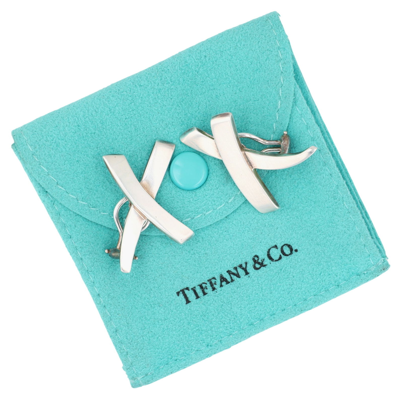 Tiffany & Co. Paloma Picasso Sterling Graffiti X Earrings (1 of 8)