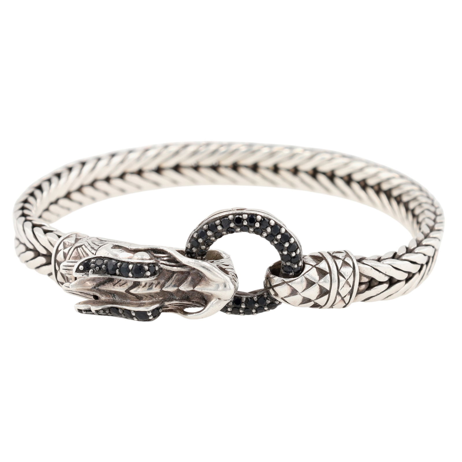 John Hardy Sterling Black Sapphire Naga Legends Dragon Bracelet (1 of 12)