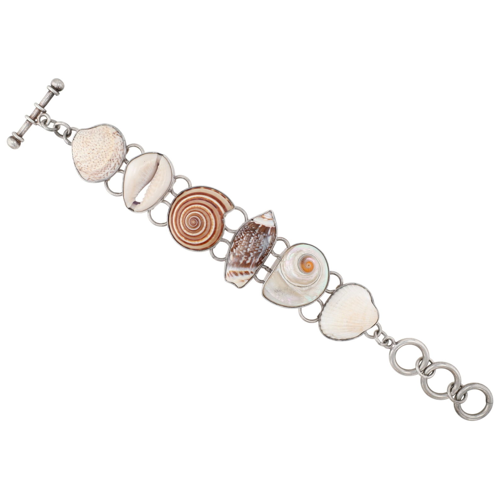 Charles Albert Sterling Nautical Sea Shell Bracelet (1 of 8)