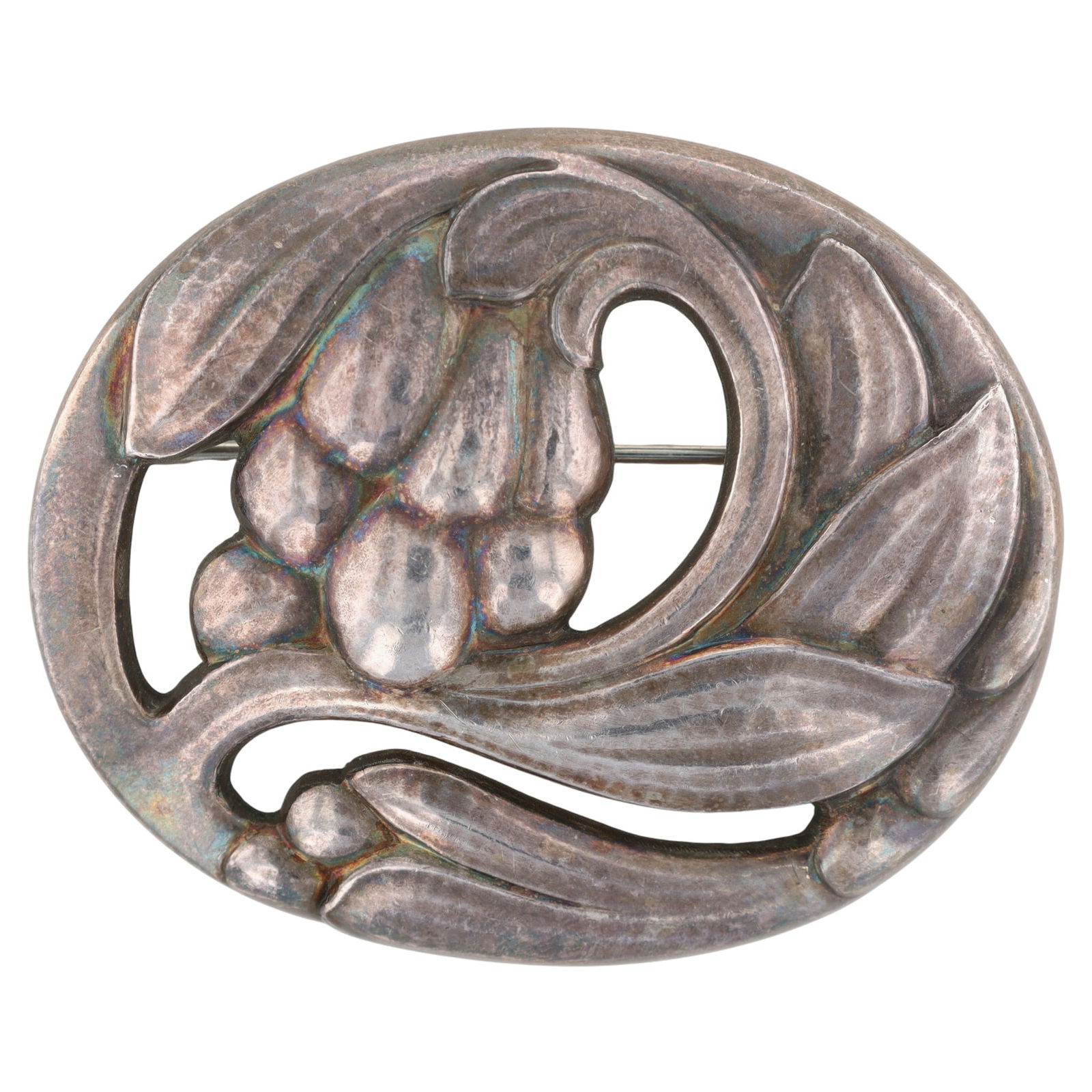Georg Jensen #65 Sterling Blossom Brooch (1 of 4)