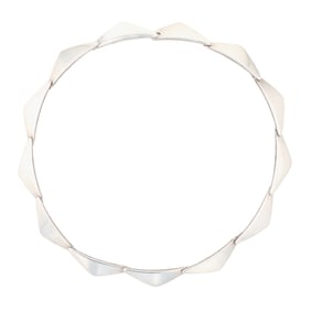 Georg Jensen & Hans Hansen Sterling "Peak" Necklace