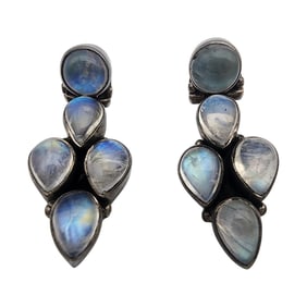 Sterling Moonstone Earrings