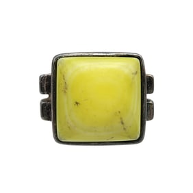 Silpada Sterling Green Mother of Pearl Ring Sz 8