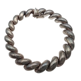 Italy Vintage Sterling San Marco Chain Bracelet