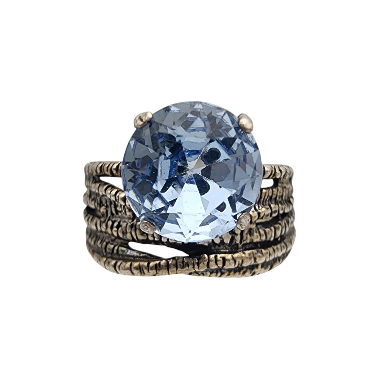 Noa Zuman Israel Sterling Silver Wide Ring Sz 9 (1 of 7)