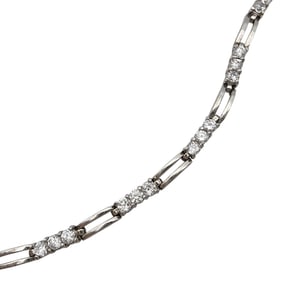 Sterling Silver Rhinestone Tennis Bracelet