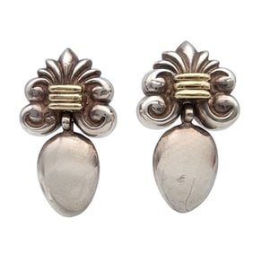 Italy Sterling Drop Earrings