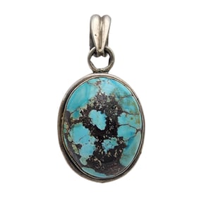 Sterling Turquoise Pendant