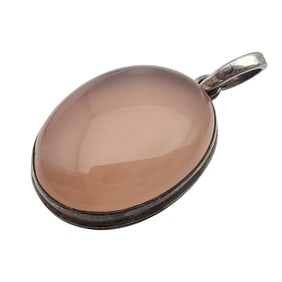 Sterling and Rose Quartz Pendant