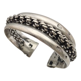 Rare. Old Signed Turkey/Egypt Siwa Bedouin Cuff Bracelet