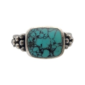Southwest Style Turquoise Ring Sz 6.5