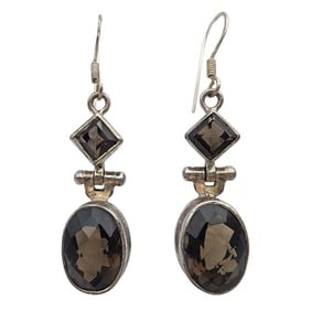 Sterling Tiered Dangle Earrings