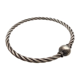 Vintage Sterling Twist Bangle Bracelet