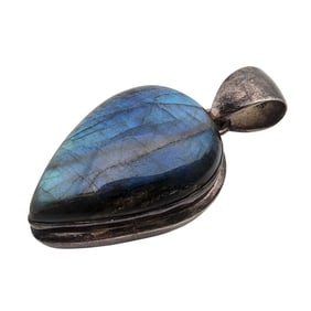Vintage Sterling Labradorite Pendant